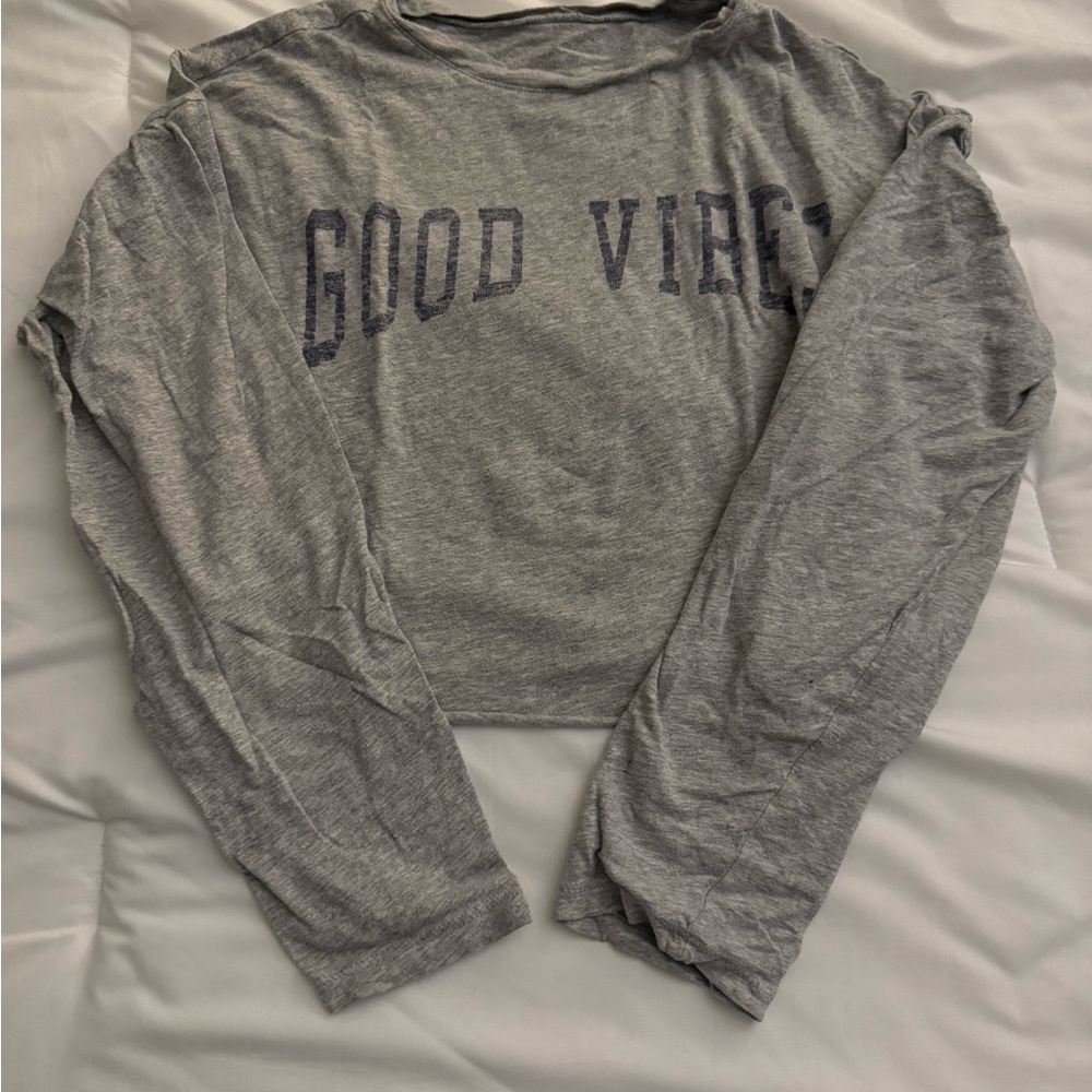 & Other Stories Gray Long Sleeve Tee